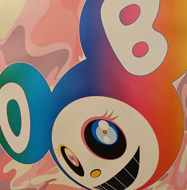 Takashi Murakami "and then- rainbow" Siebdruck 68 x 68 cm