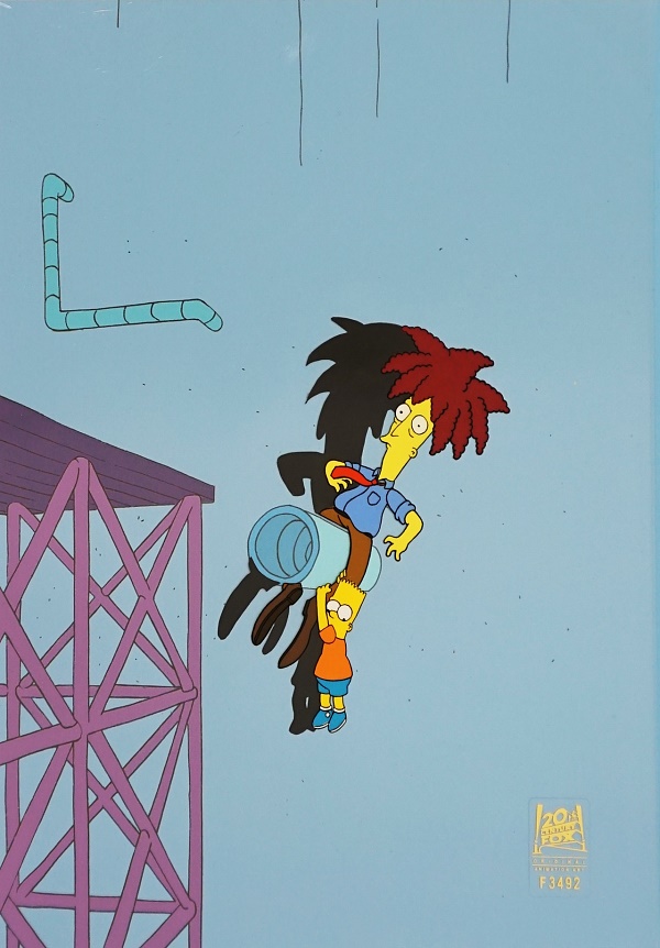 The Simpsons "Brother from Another Series" Original Production Cel 32 x 27 cm