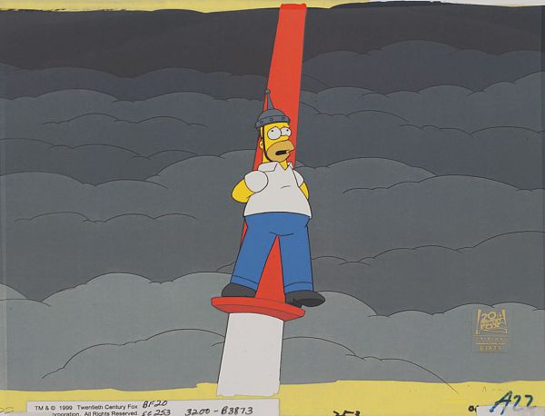 The Simpsons "Thirty Minutes over Tokyo" Original Production Cel 27 x 32 cm