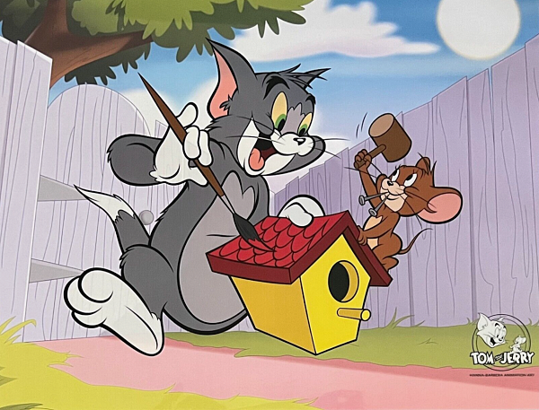 Tom & Jerry "Build a bird house" Limited Sericel © Warner Bros.