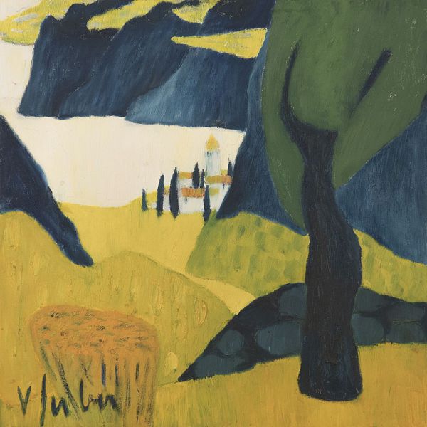 Veronika Gerber "Blick auf Santa Lucia" - Öl auf Leinwand - 60 x 60 cm