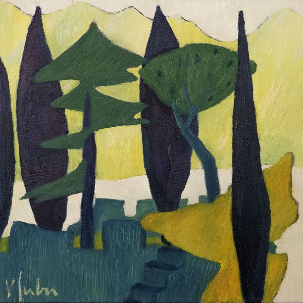 Veronika Gerber "Porto San Nicola I" - Öl auf Leinwand - 40 x 40 cm