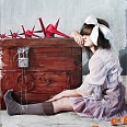Elisa Anfuso "L´insostenibile legerezza dell´Es“ Öl und Pastell auf Leinwand 120 x 100 cm