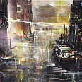 Bernhard Vogel "Venedig - Rio di San Andrea" mixed media 70 x 100 cm