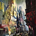 Bernhard Vogel "NY Nelson Tower" Mixed Media 70 x 50 cm