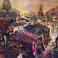 Bernhard Vogel "Salzburg - vom hohen Weg II" mixed media 30 x 40 cm