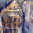 Bernhard Vogel "Paris - St. Augustin" mixed media 70 x 50 cm