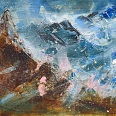 Bernhard Vogel "Wildspitze II" Mixed Media 60 x 80 cm
