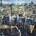 Bernhard Vogel "Paris Madeleine" Mixed Media  90 x 140 cm