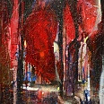 Bernhard Vogel "Pescheria III Venedig" Mixed Media 80 x 40 cm