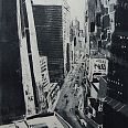 Bernhard Vogel "NY Midtown II" Radierung 60 x 40 cm