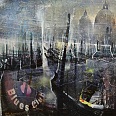 Bernhard Vogel "Santa Maria della Salute" Mixed Media 70 x 100 cm