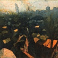 Bernhard Vogel "Siena" Radierung 20 x 25 cm