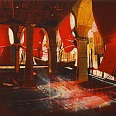 Bernhard Vogel "Venedig Pescheria" Radierung 29 x 39 cm