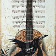 Bodo Klös "Black Crow Blues" Radierung 79 x 51 cm