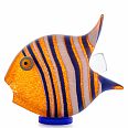 Borowski "Angelfish- orange" Glasobjekt 36 x 38 x 15 cm