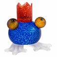 Borowski "Frosch-blau" Kerzenhalter 14 x 14 x 14 cm
