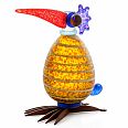 Borowski "Gonzo- oliv mit Streifen" Außenskulptur  37 x 25 x 20 cm