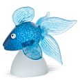 Borowski "Oranda blau" Glasobjekt