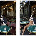 Cecile Plaisance "Cafe de Flore" Photographie Lenticulaire 70 x 57 cm