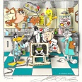 Charles Fazzino "A Looney Doctor Visit (WB Doctor Series)" 3D Siebdruck 35 x 35 cm
