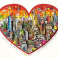 Charles Fazzino "Invading The Heart Of NYC" 3D-Siebdruck 50 x 60 cm