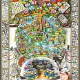Charles Fazzino "Mind Your Money In Our Digital World" 3D-Siebdruck 100 x 85 cm