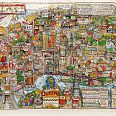 Charles Fazzino "Nyc is" 3D Siebdruck 83 x 134 cm