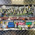 Charles Fazzino "Tagging the Subway" 3D-Siebdruck 50 x 65 cm