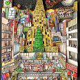 Charles Fazzino "That Holiday Nite in NYC" 3D-Siebdruck 65 x 75 cm