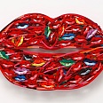 David Gerstein "1000 kisses" papercut 56 x 76 cm
