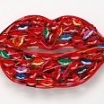David Gerstein "1000 kisses" wallsculpture 66 x 120 cm
