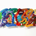 David Gerstein "Couple of strokes" papercut 56 x 76 cm