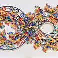 David Gerstein "Infinity Rally" papercut 56 x 76 cm