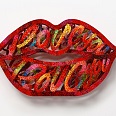David Gerstein "Read my lips" wallsculpure 47 x 80 cm