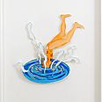David Gerstein "Splash" papercut 76 x 56 cm