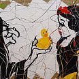 Dominique Capocci "BNeige et Canard" Mischtechnik auf Karton 60 x 80 cm
