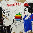 Dominique Capocci Rock Art "Blanche Neige" Mixed Media auf Karton 60 x 80 cm