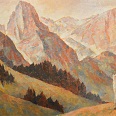 Ernst Nepo "Im Gschnitztal" 1943, Öl, 42,5 x 61,5 cm