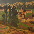 Ernst Nepo "Serrada" Öl, 31 x 37 cm