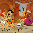 The Flintstones "Flintstones Jam Session" Hand Painted Limited Edition Cel on a lithographic background 29 x 33 cm