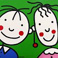 Franz Basdera "Liebe ist" Acryl auf Leinwand 40 x 50 cm