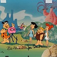 The Flintstones "Fred's Photo Opportunity" Hand Painted Limited Edition Cel 27 x 32 cm