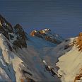 Harald Wilberger "Arzler Scharte" Acryl 20 x 40 cm