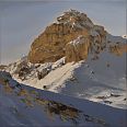 Harald Wilberger "Hoher Burgstall, Schlick - Stubai" Öl auf Leinwand 36 x 36 cm