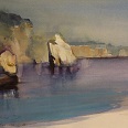 Heinz Hofer "Mallorca Es Pontas" 2005 Aquarell 50 x 65 cm