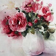 Heinz Hofer "Rosen" Aquarell 29 x 40 cm