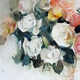 Heinz Hofer "Rosen" Aquarell 41 x 29 cm
