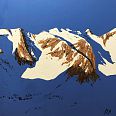 Hubert Zöhrer "Bellavista - Schweiz" Acryl auf Leinwand 80 x 80 cm