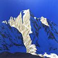 Hubert Zöhrer "Piz Badile - Schweiz" Acryl auf Leinwand 70 x 70 cm